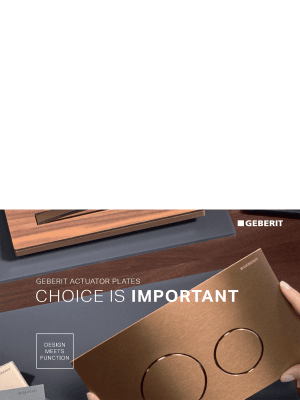 Choice is important. Geberit actuator plates Choice is important. Geberit actuator plates