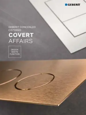 Covert affairs. Geberit concealed cisterns Covert affairs. Geberit concealed cisterns