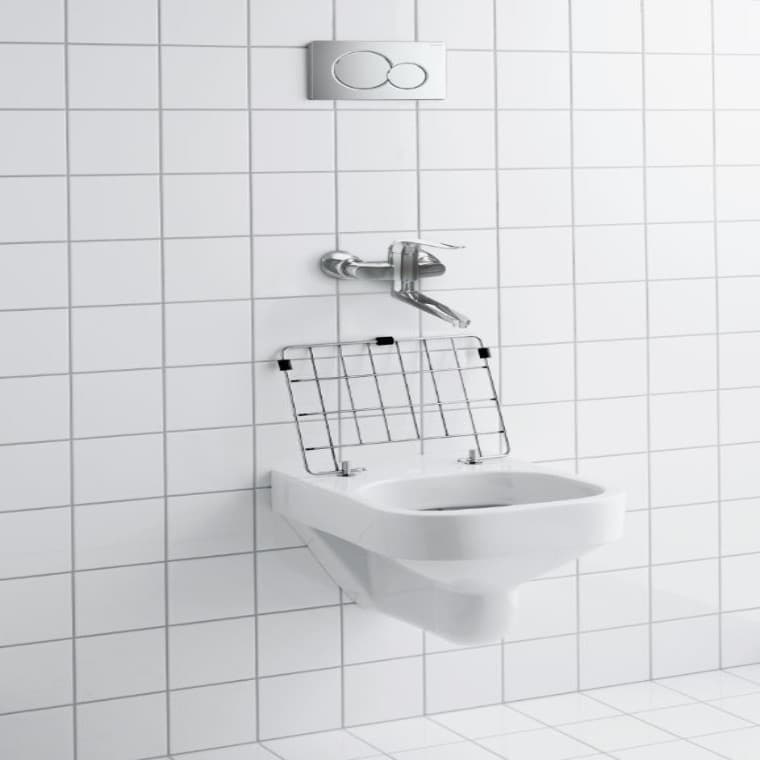 Grille mobile en acier inoxydable du vidoir suspendu Geberit Publica Grille mobile en acier inoxydable du vidoir suspendu Geberit Publica