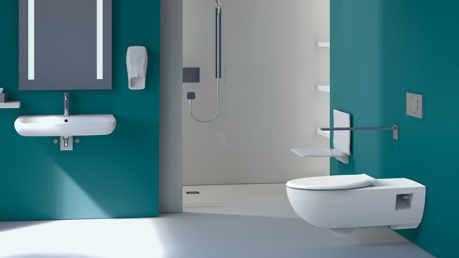 Barrier-free bathroom from Geberit Barrier-free bathroom from Geberit