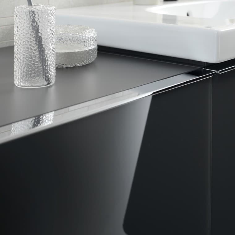 Acanto washbasin cabinet with chrome handle Acanto washbasin cabinet with chrome handle