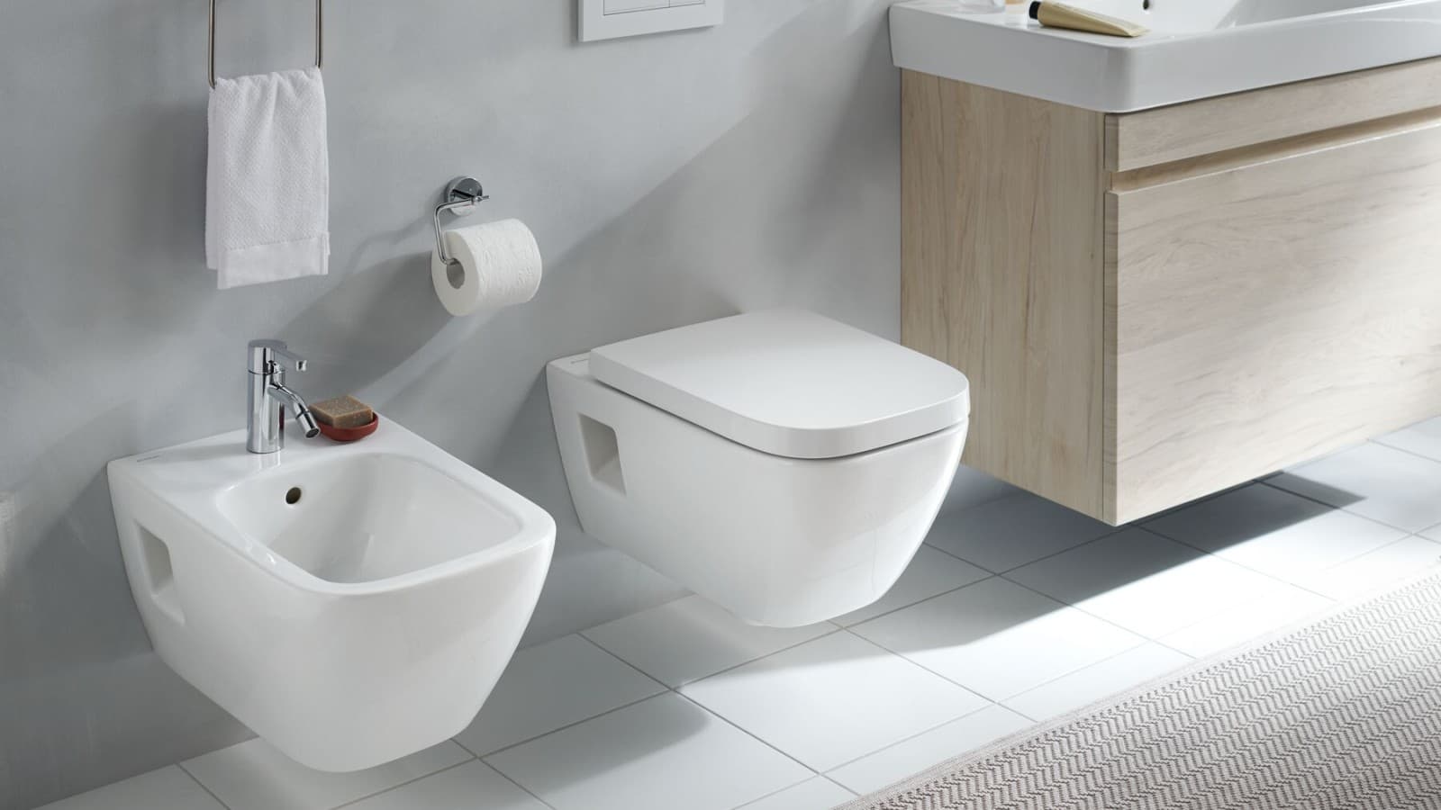 Geberit Renova Plan WC and bidet with overflow Geberit Renova Plan WC and bidet with overflow