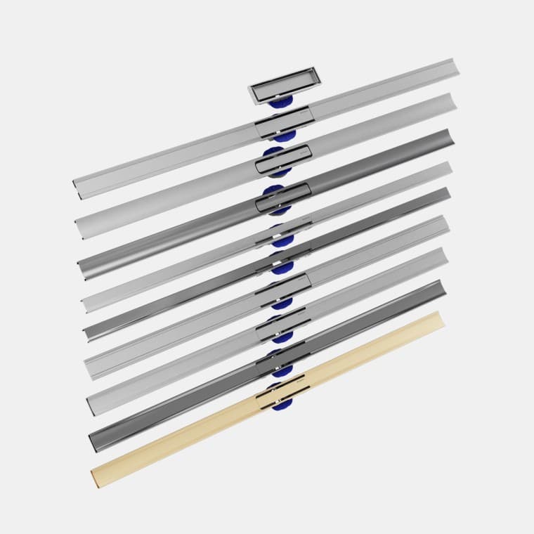 Overview of Geberit CleanLine shower channels Overview of Geberit CleanLine shower channels