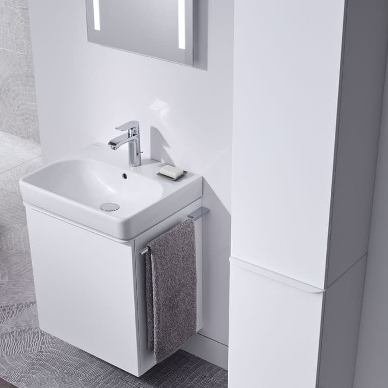 Lavabo et miroir lumineux Geberit Smyle Lavabo et miroir lumineux Geberit Smyle