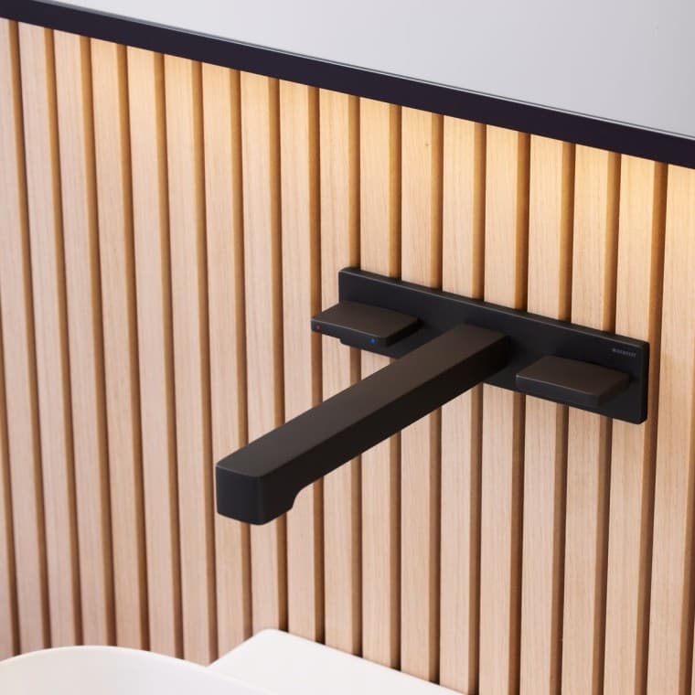 Robinet mural noir mat Geberit ONE Robinet mural noir mat Geberit ONE