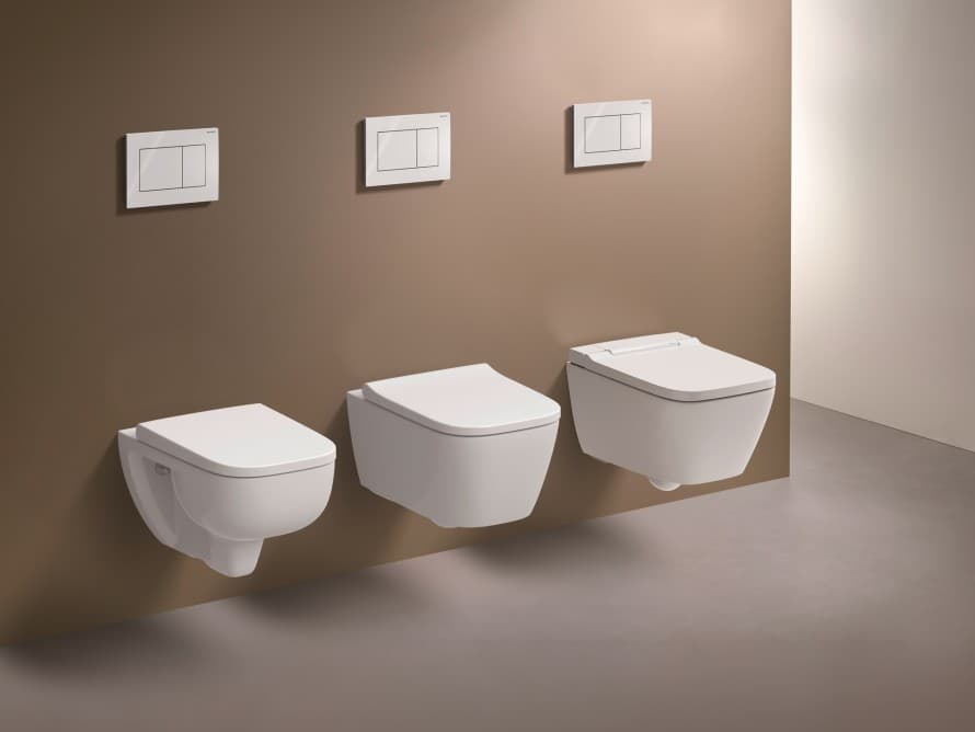 Technologie TurboFlush pour les WC aux formes angulaires dans tous les segments de prix Technologie TurboFlush pour les WC aux formes angulaires dans tous les segments de prix