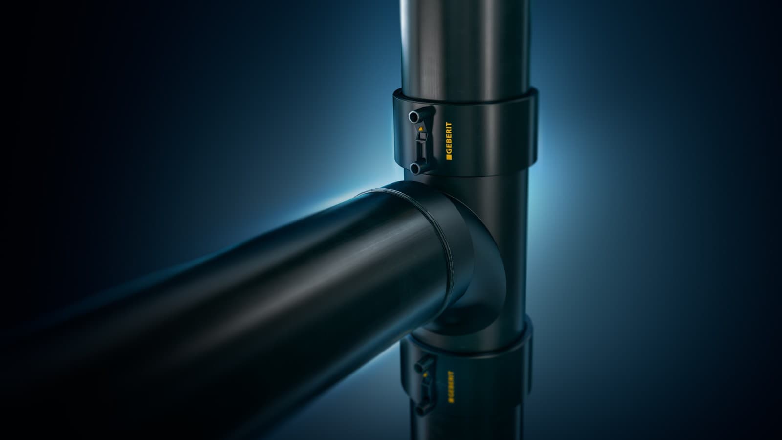 The Geberit BottomTurn bend is quicker and easier to install than two 45° bends The Geberit BottomTurn bend is quicker and easier to install than two 45° bends
