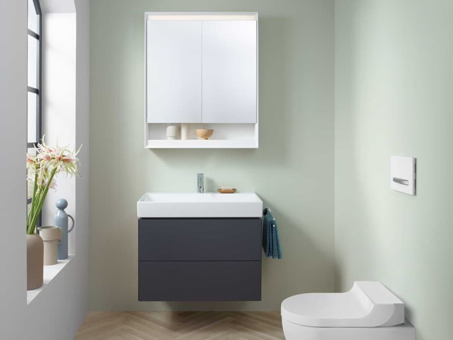 Bathroom in light colours Bathroom in light colours