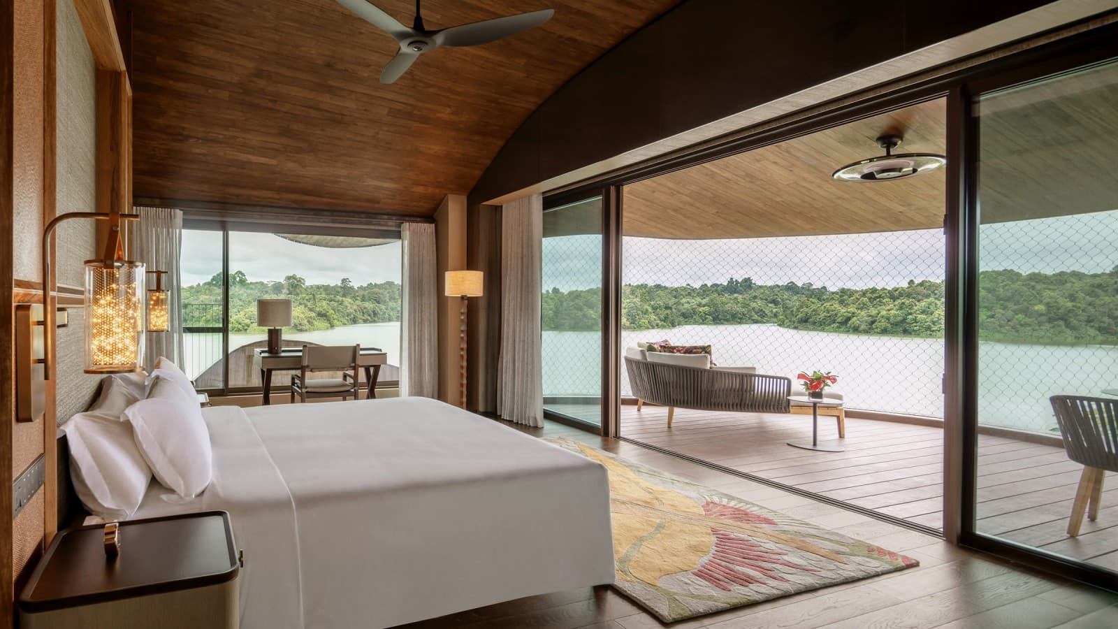 Depuis les maisons-capsules s’ouvre une vue sur les plans d’eau et la forêt vierge (© Banyan Tree) Depuis les maisons-capsules s’ouvre une vue sur les plans d’eau et la forêt vierge (© Banyan Tree)