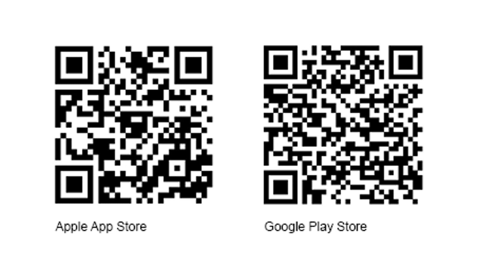 Codes QR iOS et Android Codes QR iOS et Android